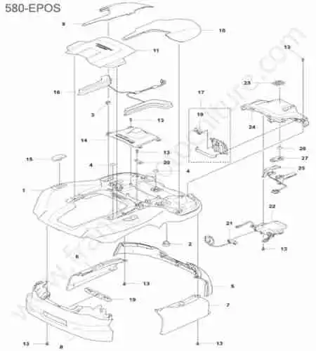 HUSQVARNA - 580-EPOS : Coque