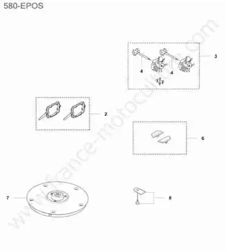 HUSQVARNA - 580-EPOS : Brosses / lames