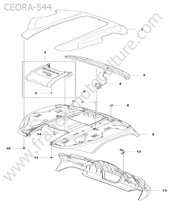 Capot HUSQVARNA CEORA-544