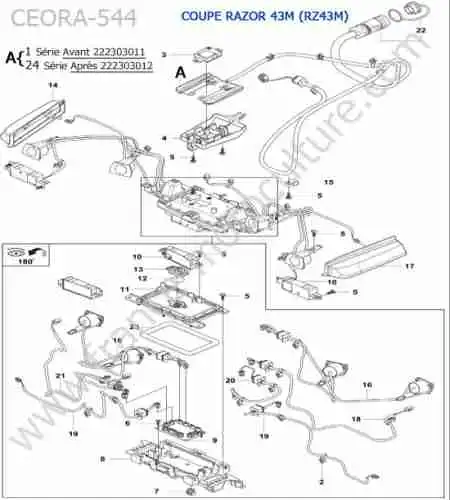 HUSQVARNA - CEORA-544 : Lumiere / charge (RZ43M)