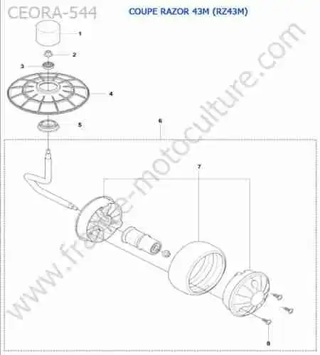 HUSQVARNA - CEORA-544 : Roue (RZ43M)