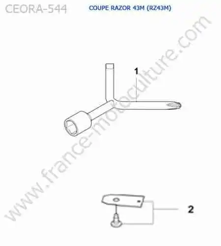 HUSQVARNA - CEORA-544 : Accessoires (RZ43M)