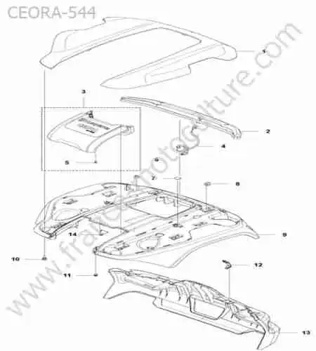 HUSQVARNA - CEORA-544 : Capot