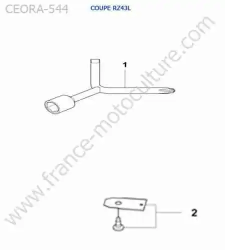 HUSQVARNA - CEORA-544 : Accessoires (RZ43L)