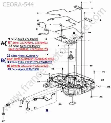 HUSQVARNA - CEORA-544 : Chassis inferieur