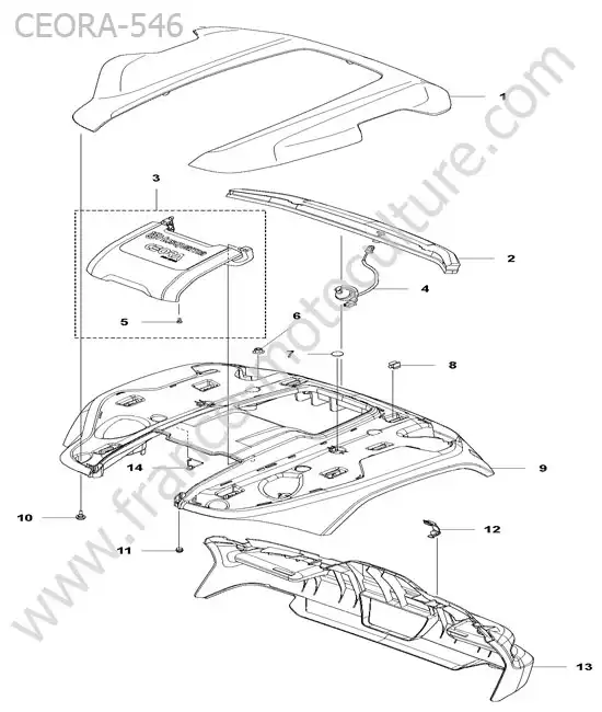 Capot HUSQVARNA CEORA-546