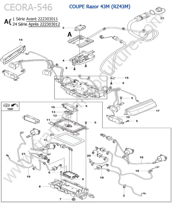 Charge / eclairage (RZ43M) HUSQVARNA CEORA-546