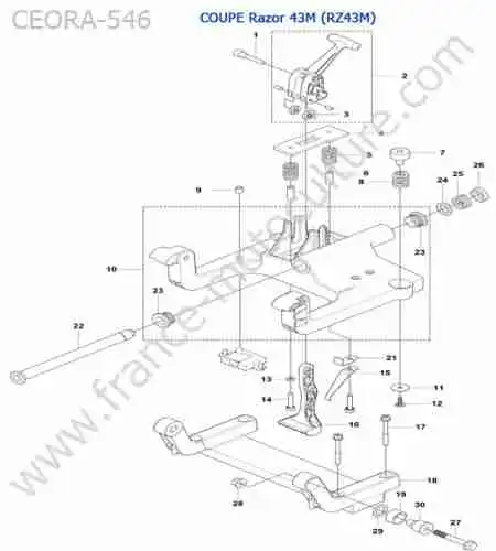 HUSQVARNA - CEORA-546 : Arrimage (RZ43M)