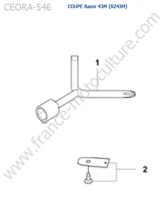 Accessoire / lame (RZ43M) HUSQVARNA CEORA-546