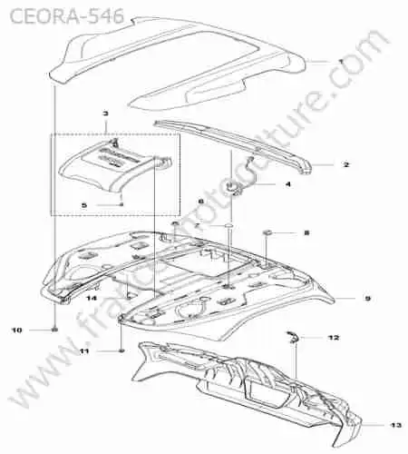 HUSQVARNA - CEORA-546 : Capot