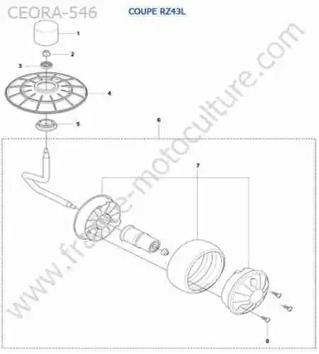 HUSQVARNA - CEORA-546 : Roue (RZ43L)