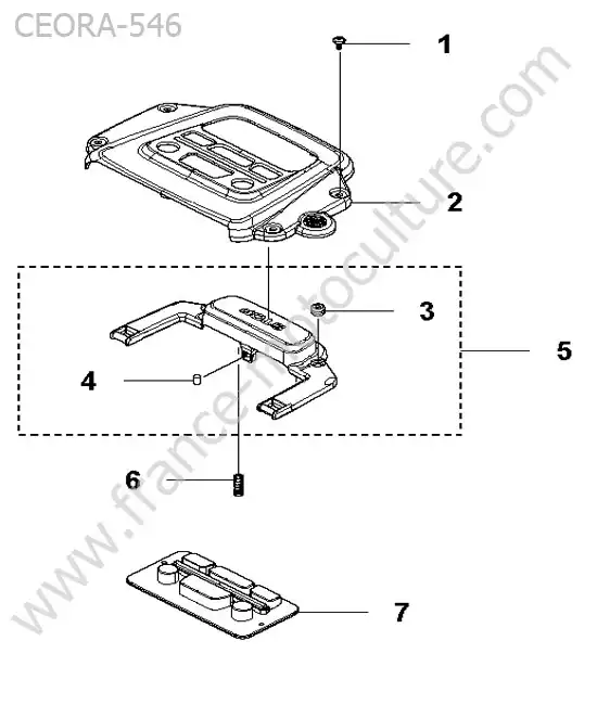 Clavier HUSQVARNA CEORA-546
