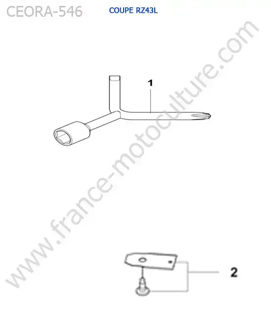 Accessoires (RZ43L) HUSQVARNA CEORA-546