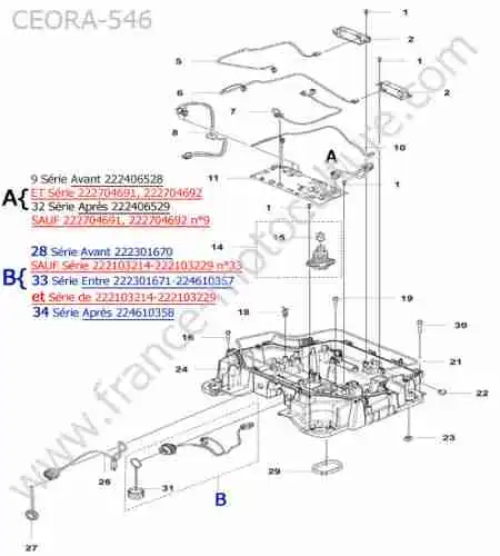 HUSQVARNA - CEORA-546 : Chassis inferieur