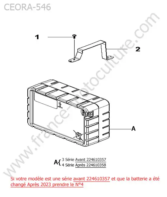 Batterie HUSQVARNA CEORA-546