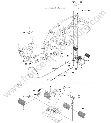 PEDALE R112C5 HUSQVARNA R112C