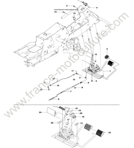 Pedales HUSQVARNA R214