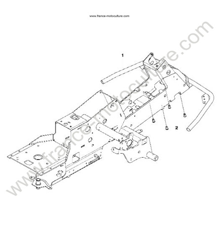 Chassis avant HUSQVARNA R214