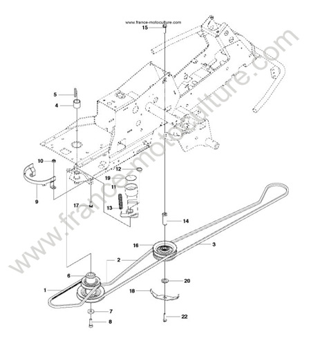 Courroie avancement HUSQVARNA R214