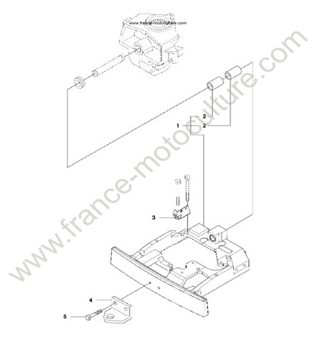 Chassis arriere HUSQVARNA R214