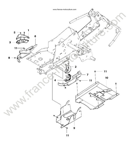 Carters centraux HUSQVARNA R214