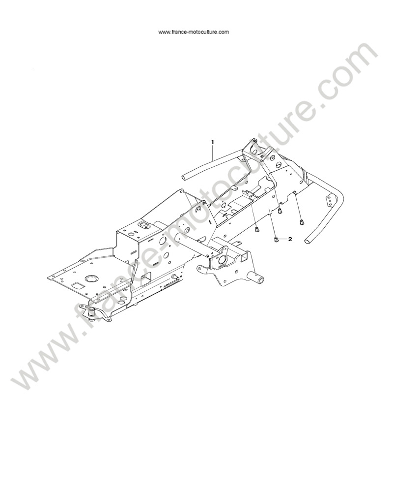 Chassis avant HUSQVARNA R216