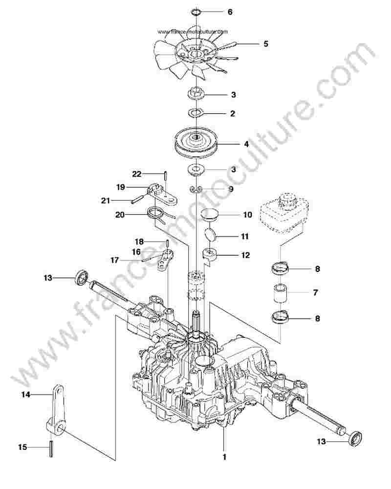 HUSQVARNA - R216 : Boitier transmission
