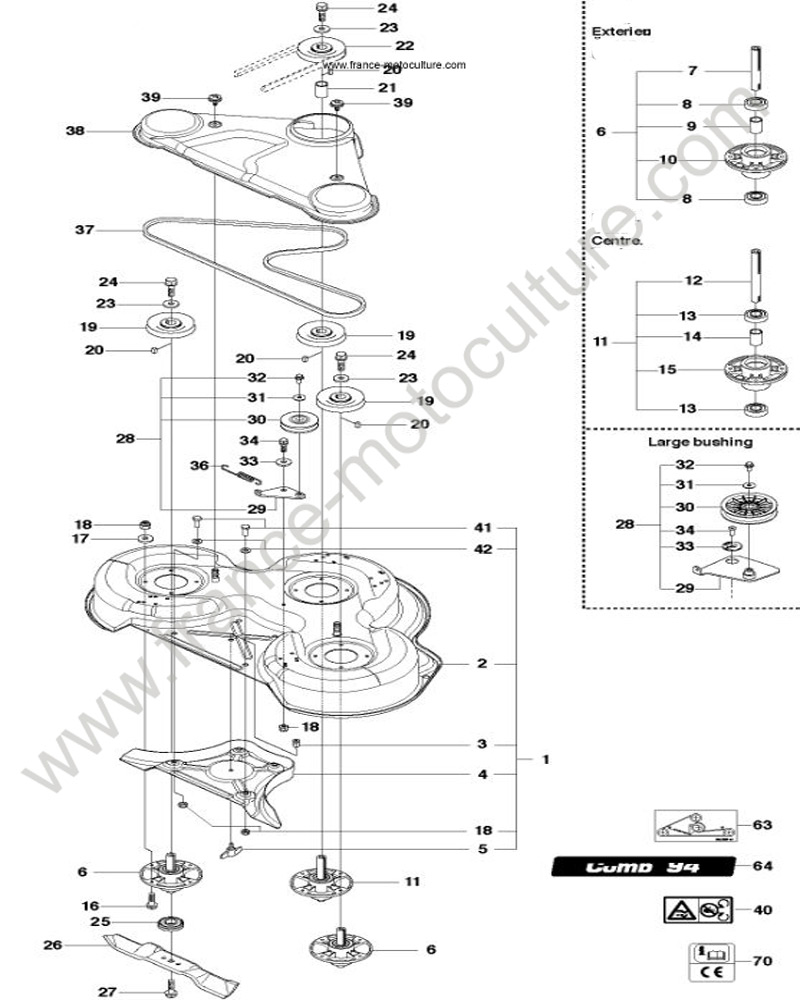 Carter coupe 94 HUSQVARNA R216