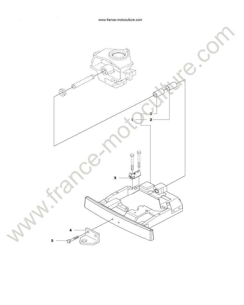 Chassis arriere 2 HUSQVARNA R216