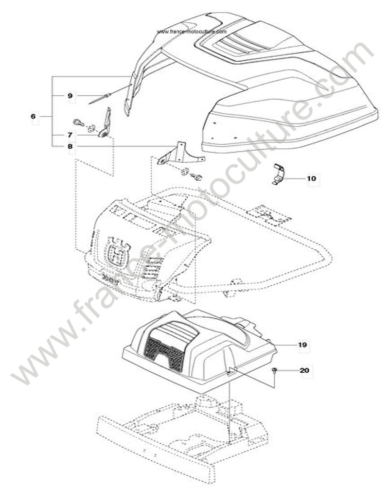 Capot HUSQVARNA R216
