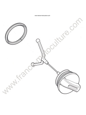 Bouchon essence/huile T435 HUSQVARNA T425-T435-T540