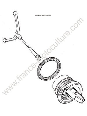 Bouchon essence:huile T540XP HUSQVARNA T425-T435-T540