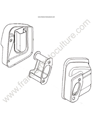 Pot d echappement T425 HUSQVARNA T425-T435-T540
