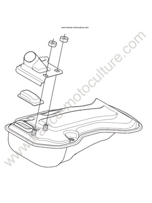 Pot d echappement T435 HUSQVARNA T425-T435-T540