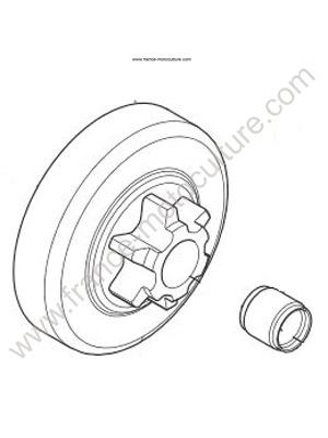 Pignon 3/8 6D T435 HUSQVARNA T425-T435-T540