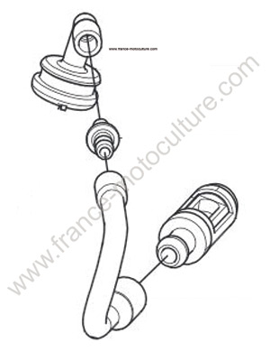 Raccord a huile T435 HUSQVARNA T425-T435-T540