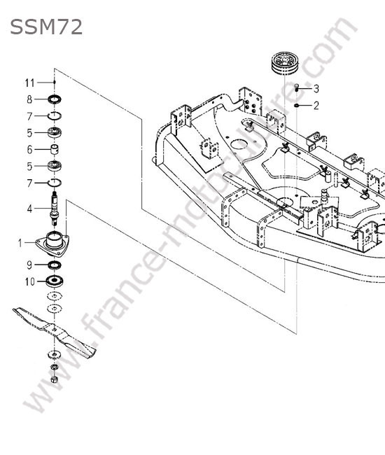 Paliers lame - ssm72 ISEKI SF370