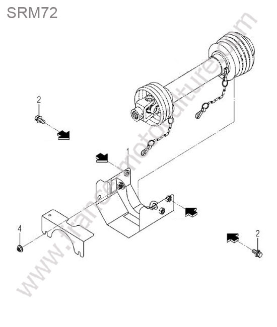 Protections cardan - srm72 ISEKI SF370