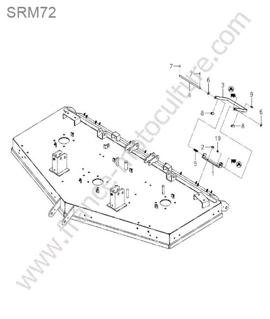 Protections arriere - srm72 ISEKI SF370