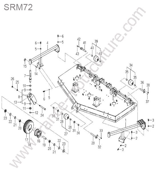 Roues  bras - srm72 ISEKI SF370