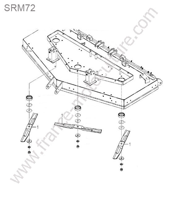 Lame mulching - srm72 ISEKI SF370