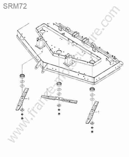 ISEKI - SF370 : Lame mulching - srm72