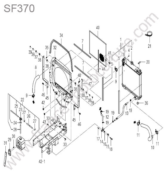 Radiateur ISEKI SF370
