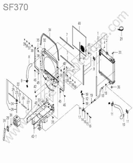 ISEKI - SF370 : Radiateur