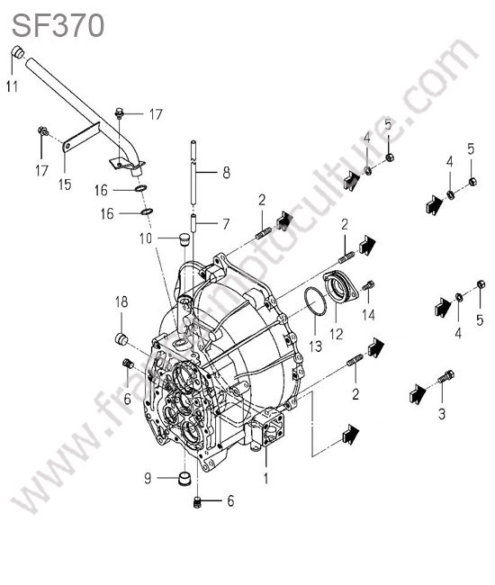 Carter embrayage ISEKI SF370