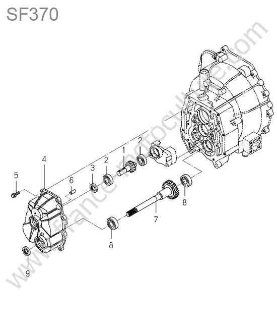 Arbre entree ISEKI SF370
