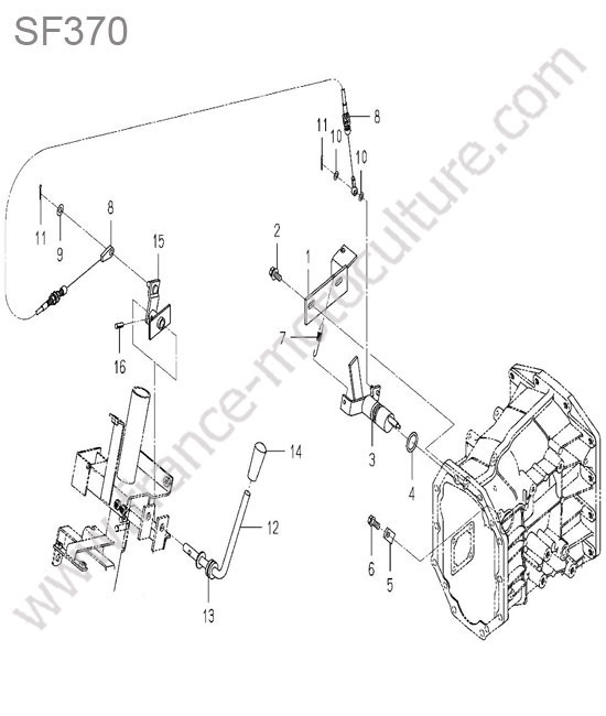 Levier 4wd ISEKI SF370