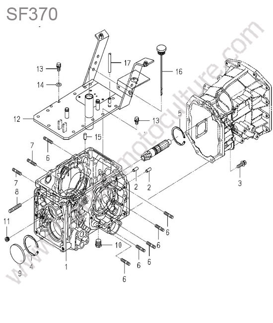 Carter transmission ISEKI SF370