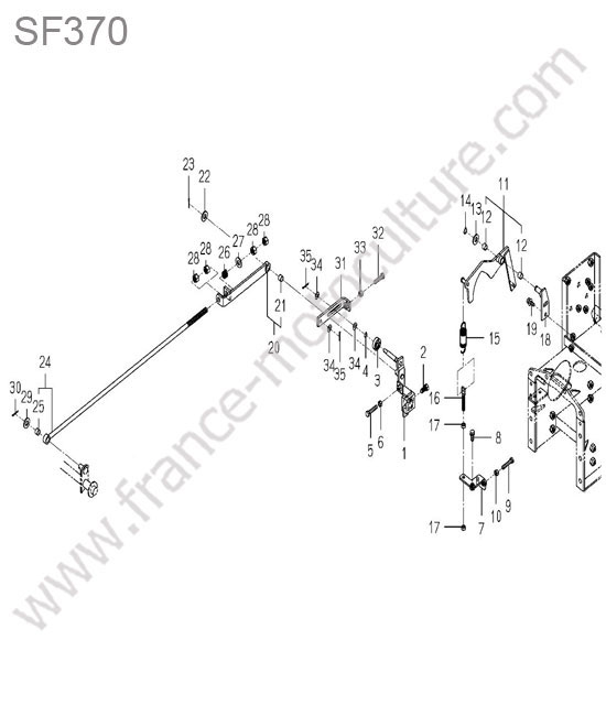 Tringlerie hst ISEKI SF370