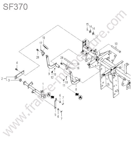 Pedale hst ISEKI SF370